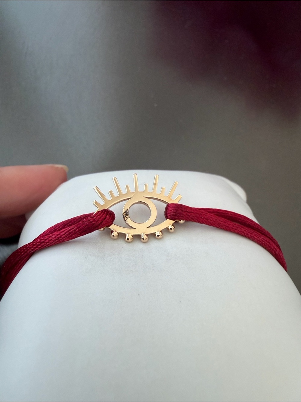 18K Yellow Gold Evil Eye Bracelet - Picture 7 of 13